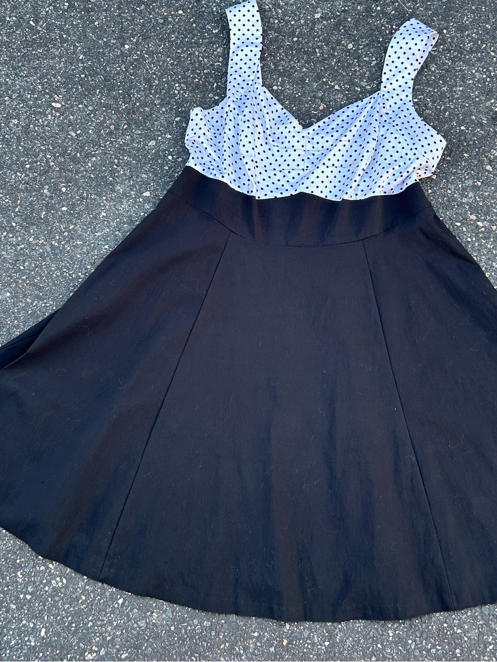 Torrid Retro Chic Rockabilly Pinup Swing Dress Black White Polka Dot Sz 22